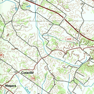 United States Geological Survey Evansville, IN-KY (1991, 100000-Scale) digital map