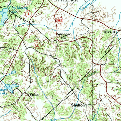 United States Geological Survey Evansville, IN-KY (1991, 100000-Scale) digital map