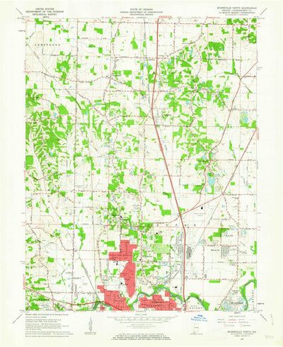 United States Geological Survey Evansville North, IN (1961, 24000-Scale) digital map