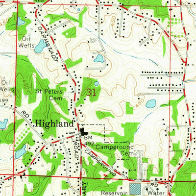 United States Geological Survey Evansville North, IN (1961, 24000-Scale) digital map