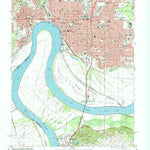 United States Geological Survey Evansville South, IN-KY (1981, 24000-Scale) digital map