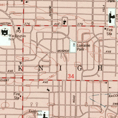 United States Geological Survey Evansville South, IN-KY (1981, 24000-Scale) digital map