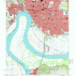 United States Geological Survey Evansville South, IN-KY (1999, 24000-Scale) digital map