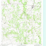 United States Geological Survey Evant, TX (1954, 24000-Scale) digital map