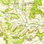 United States Geological Survey Evant, TX (1954, 62500-Scale) digital map