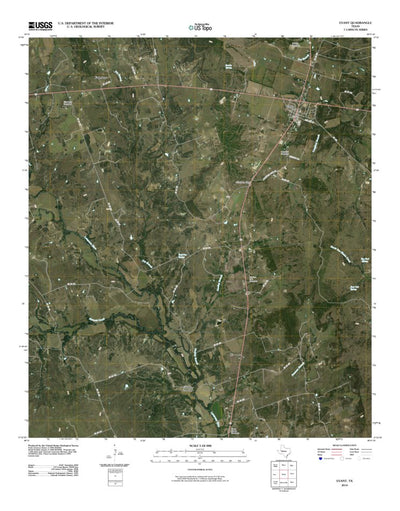 United States Geological Survey Evant, TX (2010, 24000-Scale) digital map