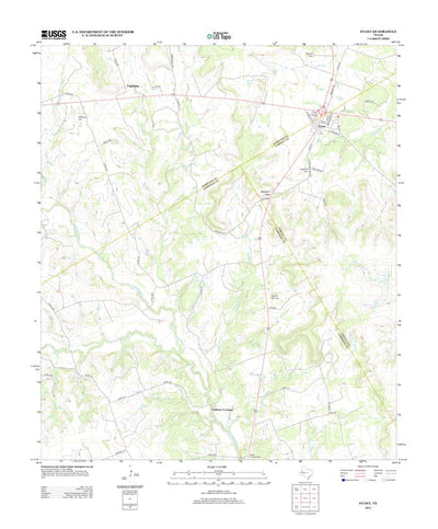 United States Geological Survey Evant, TX (2012, 24000-Scale) digital map