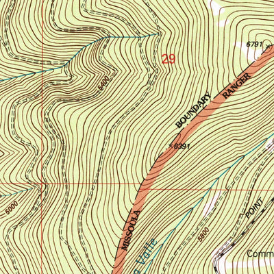 United States Geological Survey Evaro, MT (1999, 24000-Scale) digital map