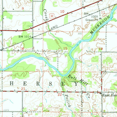 United States Geological Survey Evart, MI (1959, 62500-Scale) digital map