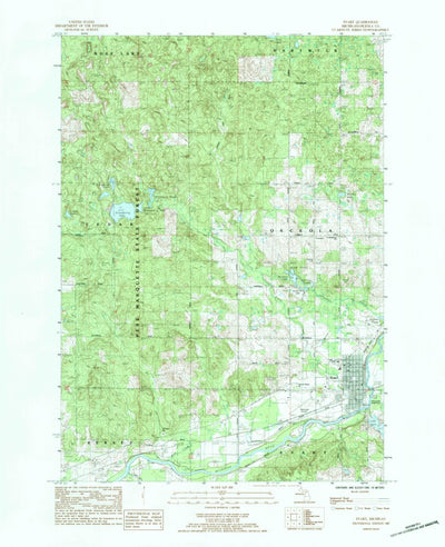 United States Geological Survey Evart, MI (1983, 25000-Scale) digital map