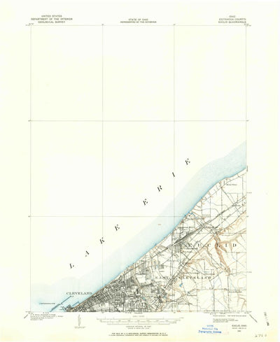 United States Geological Survey Evelid, OH (1901, 62500-Scale) digital map