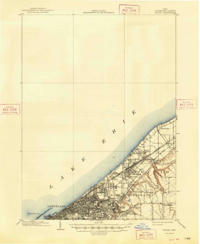 United States Geological Survey Evelid, OH (1903, 62500-Scale) digital map
