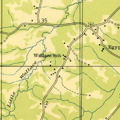 United States Geological Survey Evelyn, LA (1938, 31680-Scale) digital map