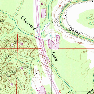 United States Geological Survey Evelyn, LA (1989, 24000-Scale) digital map
