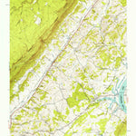 United States Geological Survey Evensville, TN (1942, 24000-Scale) digital map