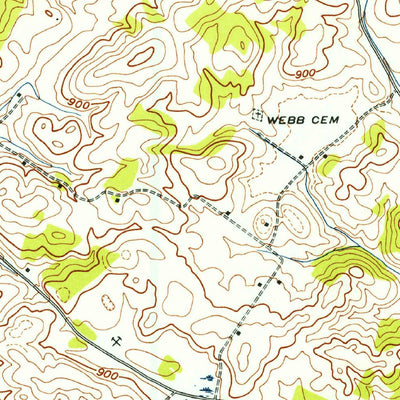 United States Geological Survey Evensville, TN (1942, 24000-Scale) digital map