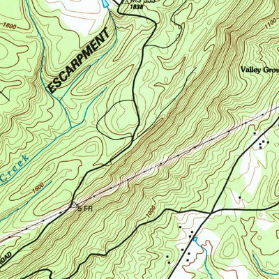 United States Geological Survey Evensville, TN (1973, 24000-Scale) digital map