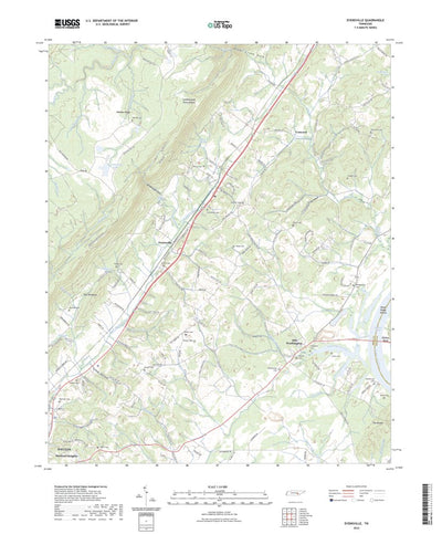 United States Geological Survey Evensville, TN (2022, 24000-Scale) digital map