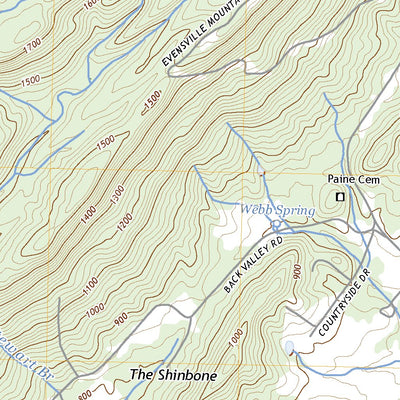 United States Geological Survey Evensville, TN (2022, 24000-Scale) digital map