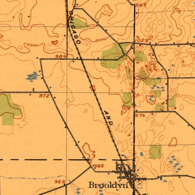 United States Geological Survey Evensville, WI (1906, 62500-Scale) digital map