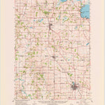 United States Geological Survey Evensville, WI (1961, 62500-Scale) digital map