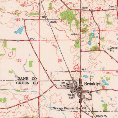 United States Geological Survey Evensville, WI (1961, 62500-Scale) digital map