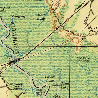 United States Geological Survey Everett City, GA (1944, 62500-Scale) digital map