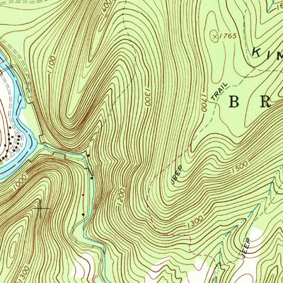 United States Geological Survey Everett East, PA (1968, 24000-Scale) digital map