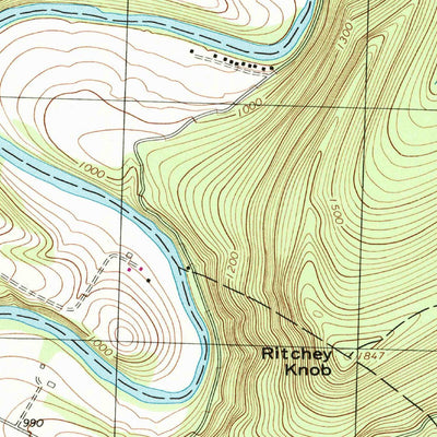 United States Geological Survey Everett East, PA (1994, 24000-Scale) digital map