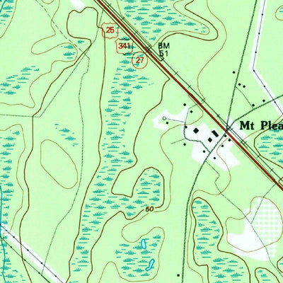 United States Geological Survey Everett, GA (1993, 24000-Scale) digital map