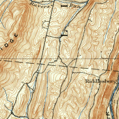 United States Geological Survey Everett, PA (1902, 62500-Scale) digital map
