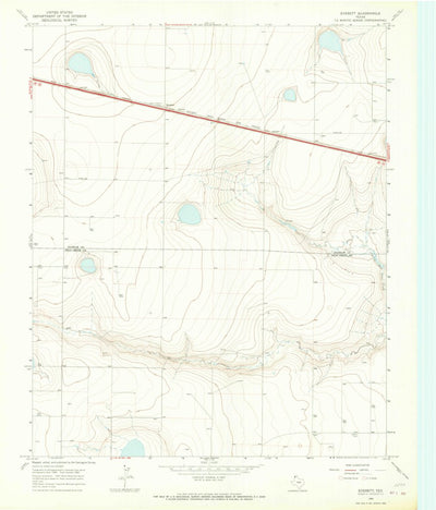United States Geological Survey Everett, TX (1965, 24000-Scale) digital map