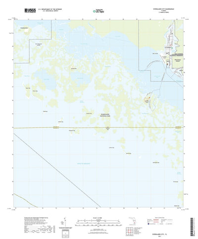 United States Geological Survey Everglades City, FL (2021, 24000-Scale) digital map