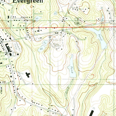 United States Geological Survey Evergreen, AL (1982, 24000-Scale) digital map