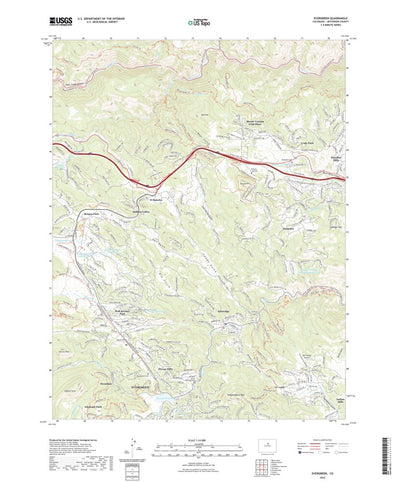 United States Geological Survey Evergreen, CO (2022, 24000-Scale) digital map