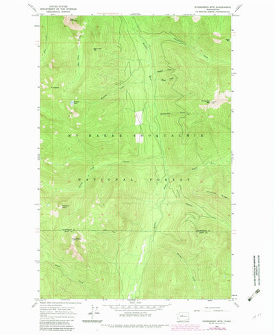 United States Geological Survey Evergreen Mountain, WA (1965, 24000-Scale) digital map