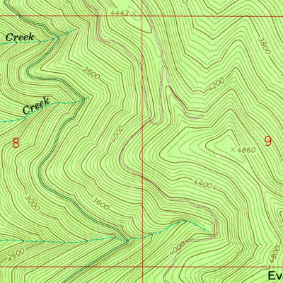 United States Geological Survey Evergreen Mountain, WA (1965, 24000-Scale) digital map
