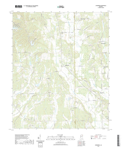 United States Geological Survey Evergreen, MS (2021, 24000-Scale) digital map