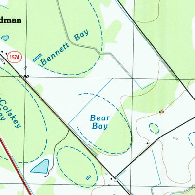 United States Geological Survey Evergreen, NC (1986, 24000-Scale) digital map