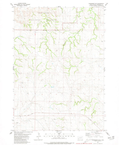 United States Geological Survey Evergreen NE, SD (1981, 24000-Scale) digital map
