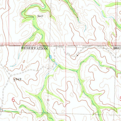 United States Geological Survey Evergreen NE, SD (1981, 24000-Scale) digital map