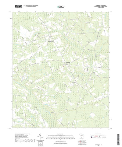 United States Geological Survey Evergreen, SC (2020, 24000-Scale) digital map