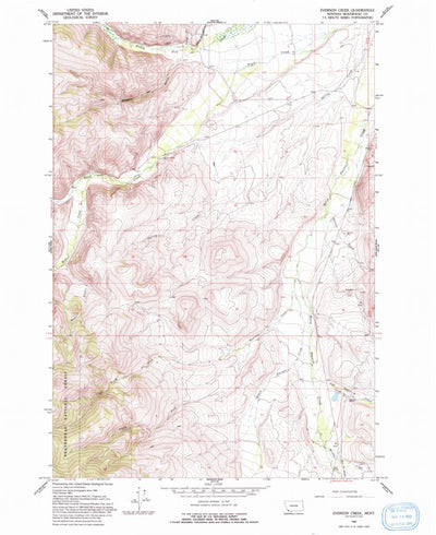 United States Geological Survey Everson Creek, MT (1965, 24000-Scale) digital map
