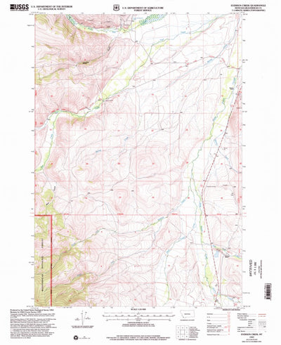 United States Geological Survey Everson Creek, MT (1997, 24000-Scale) digital map