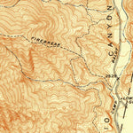 United States Geological Survey Evey Canyon, CA (1940, 20000-Scale) digital map