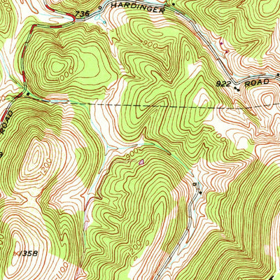 United States Geological Survey Evitts Creek, MD-PA-WV (1949, 24000-Scale) digital map