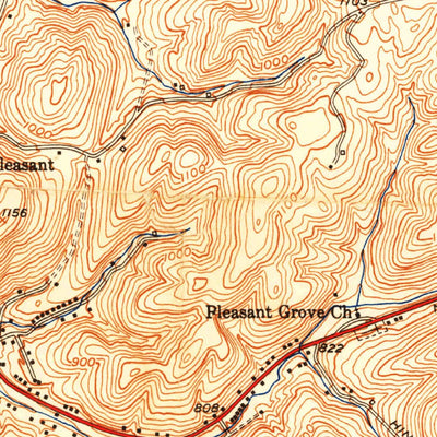 United States Geological Survey Evitts Creek, MD-PA-WV (1951, 24000-Scale) digital map