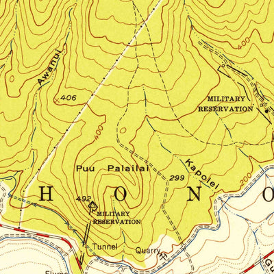 United States Geological Survey Ewa, HI (1953, 24000-Scale) digital map
