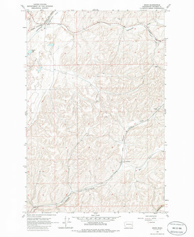 United States Geological Survey Ewan, WA (1964, 24000-Scale) digital map