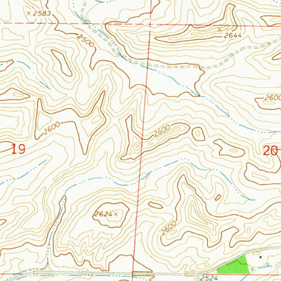 United States Geological Survey Ewartsville, WA (1964, 24000-Scale) digital map